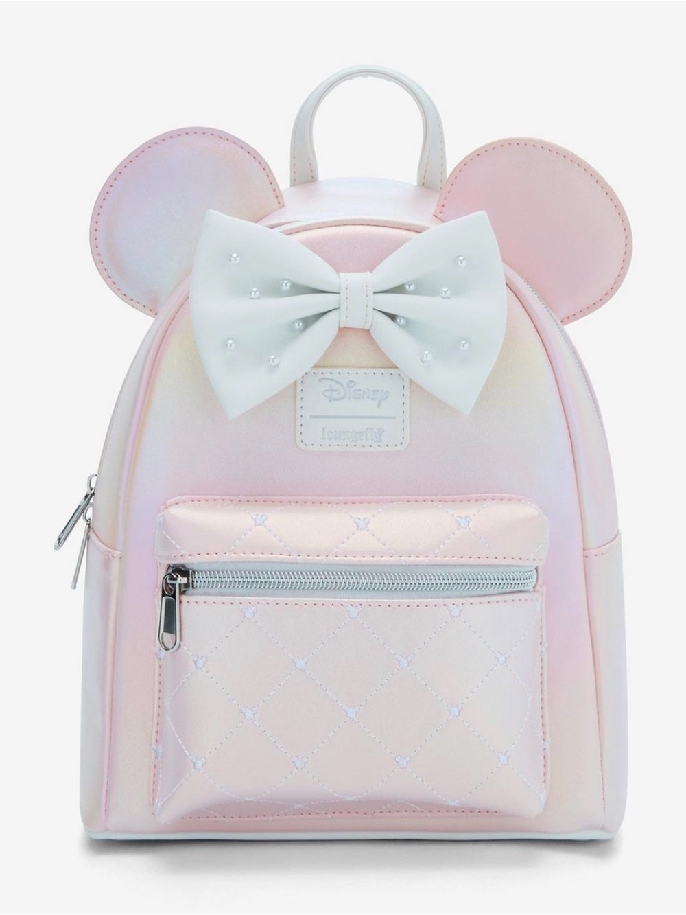 Disney Minnie Mouse Pastel Pink Mini Backpack with Bow
